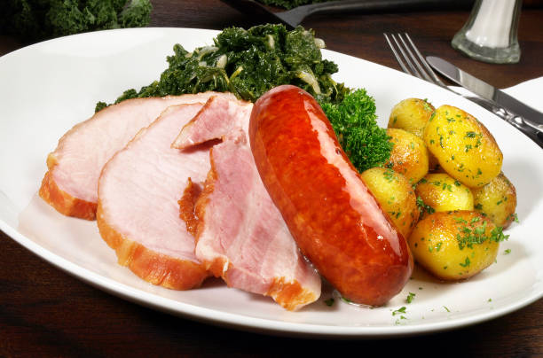 istock German Green Cabbage with Sausages and Meat 2075182836