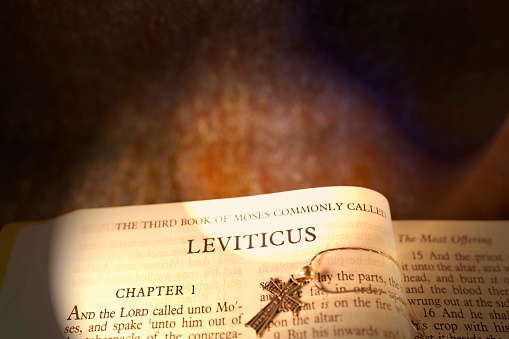 Open Holybile Book The third book of MOSES Commonly called Leviticus for background and inspiration or education