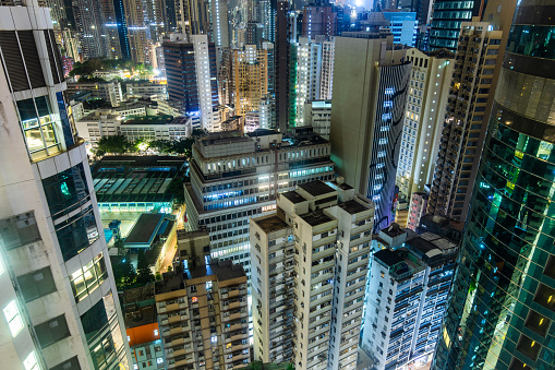 Hong Kong's crowded residential building