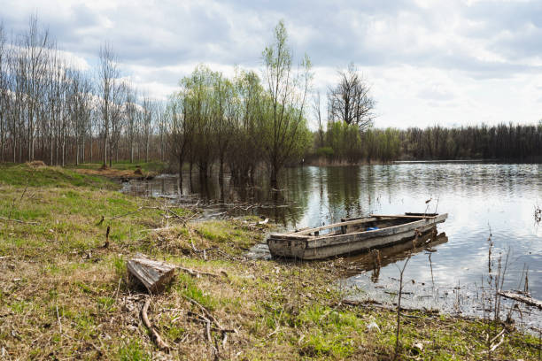 Old wooden boat