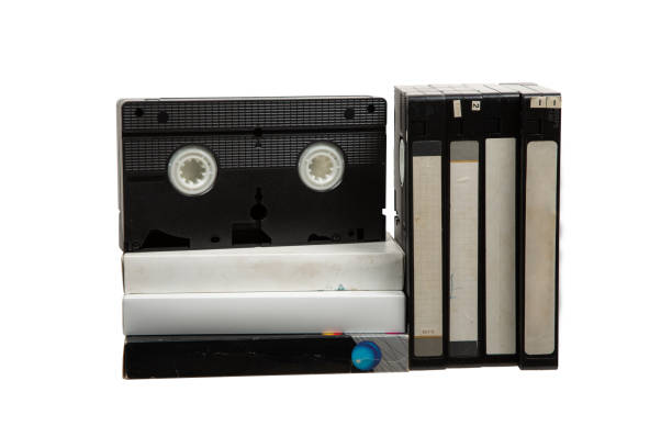 istock Pile of VHS video cassettes. Vintage media. Isolate on a white background. 2075269635