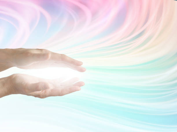 istock Colour energy healing therapist sending out multicoloured energy 2075338989