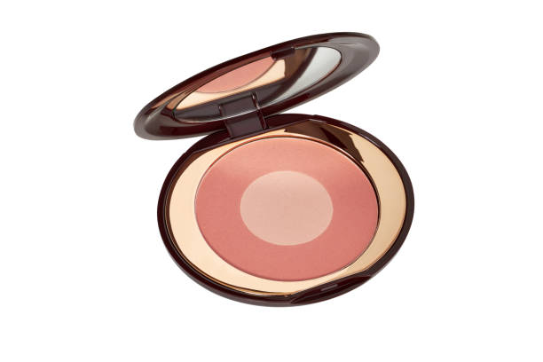 istock Compact cheek blush make-up powder isolated on white background 2075341210