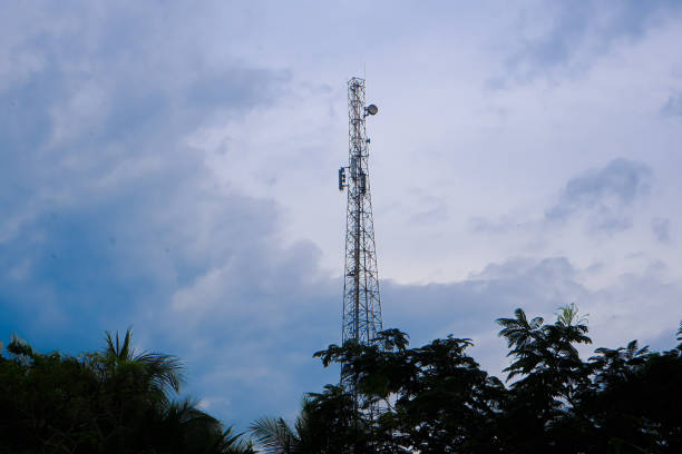 istock A tall tower with a blue sky as a background, a cellular network tower 2075420281