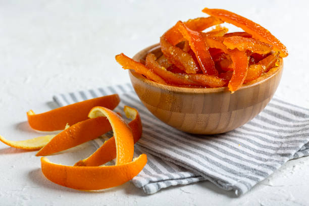 istock Candied orange peel close up. 2075454344