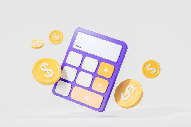 istock Calculator and dollar coins, income concept 2075476520