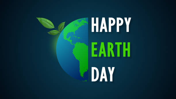 istock Earth day happy half earth with leaves 2075523179