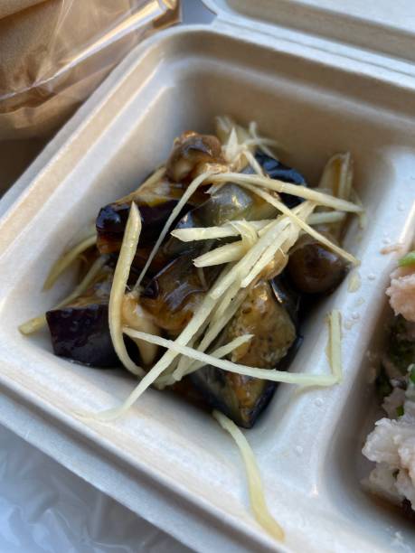 istock Fried eggplant with ginger shimeji sauce 2075523182
