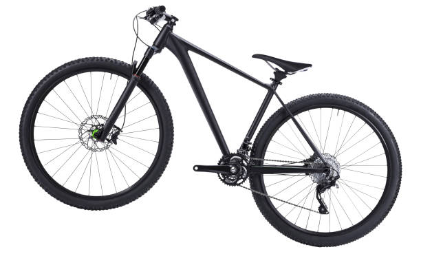 mountain bike isolated on white background