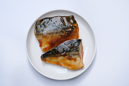 This dish is mackerel stew in miso