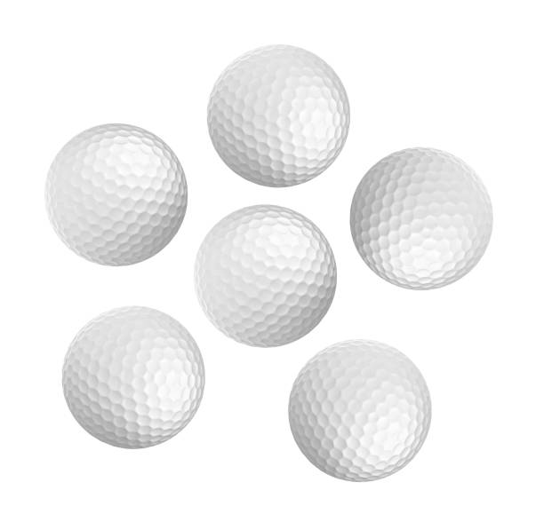 istock Nice Golf ball isolated on white background 2075550790