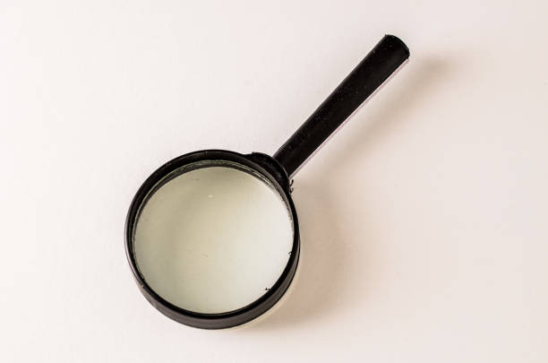 Vintage Magnify Glass Loupe on a White Background