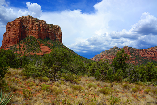 Sedona Arizona red rock country and surroundng mountain landscape
