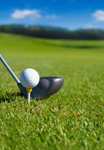 istock Golf club with ball on tee 2075633784