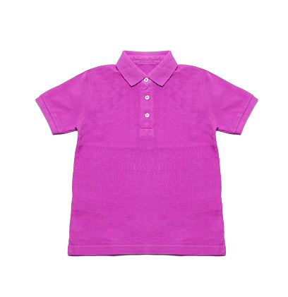 Polo Shirt pink isolated on white