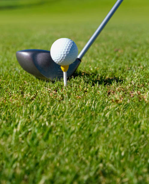 istock Golf club with ball on tee 2075635361