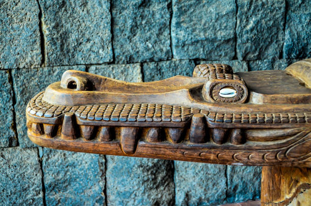 istock Antique Carved Wood Bas Relief 2075645132