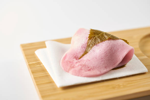 istock Sakuramochi is Japanese sweets wrapped in cherry leaves 2075647308