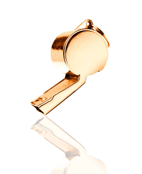 istock Golden whistle pendant isolated 2075660783