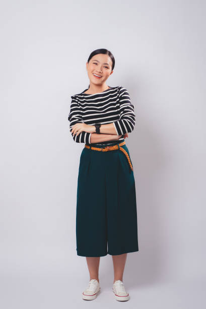 istock Asian woman happy smiling with confidence, isolated on white background. 2075663661