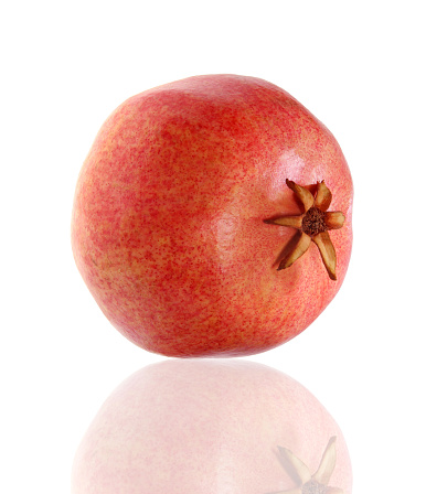 pomegranates isolated on white background