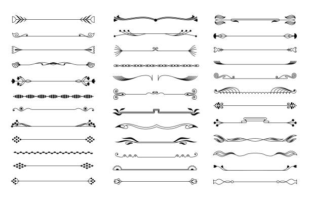 ilustraciones, imágenes clip art, dibujos animados e iconos de stock de elementos de diseños vectoriales. - ornamentado