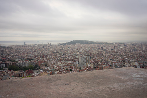 This picture shows a over view from Barcelona in the summer of August 2014.