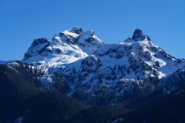 istock Majestic Solitude: Winter Vista of Sky Pilot Mountain 2075732703