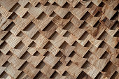 Pattern of wooden texture wall