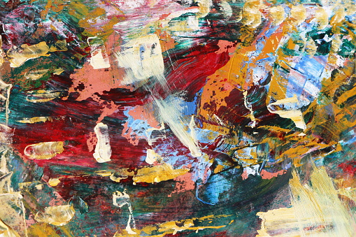 Acrylic abstract mixed media