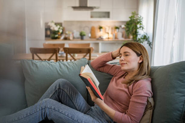 istock I love this quiet moment in the day with a good book 2075804929