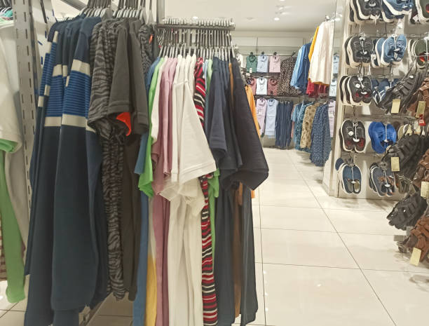 istock A closeup picture of a ready made garments displayed in a store 2075821032