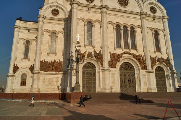 Moscow Russia - october, 25, 2014: The Cathedral of Christ the Savior. The temple is the largest Cathedral of the Russian Church.