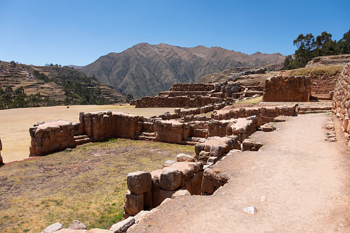 The Inca Ruins At Chinchero In Peru