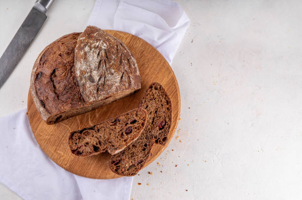 Homemade freshly baked sourdough bread