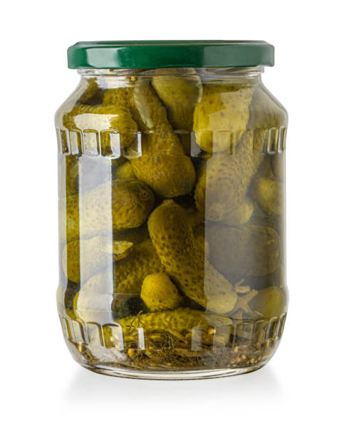 istock canned cucumbers  in a glass jar 2075991636