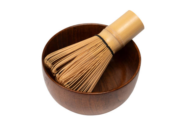 istock Bamboo crown and bamboo bowl isolated on a white background. 2076037821