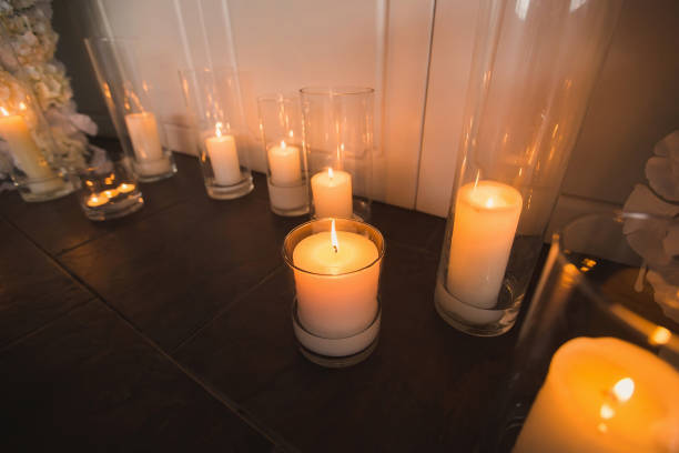 istock vases with candles stand for wedding ceremony 2076047639