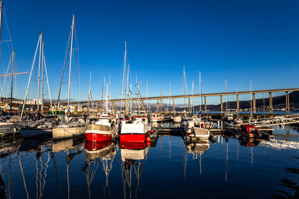 Lovely sunny day in Tromso Northern Norway Scandinavia Europe