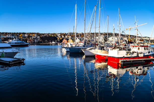istock Tromso marina blue sky Northern Norway 2076107577