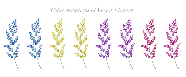 Color variation of berries set. Colorful berry vector illustration.