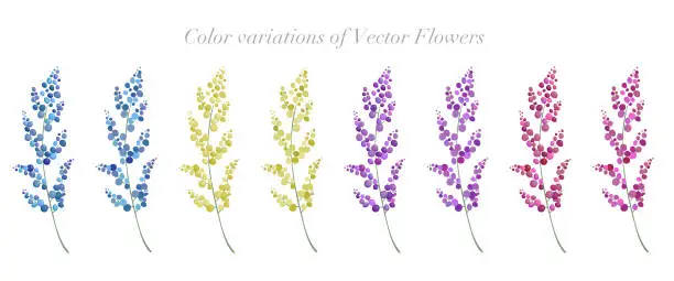 Vector illustration of Color variation of berries set. Colorful berry vector illustration.