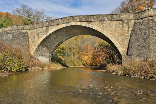 istock The Casselman River Bridge in Fall 2076147137