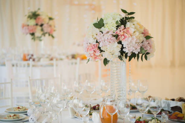 istock Flowers on the wedding table 2076171556