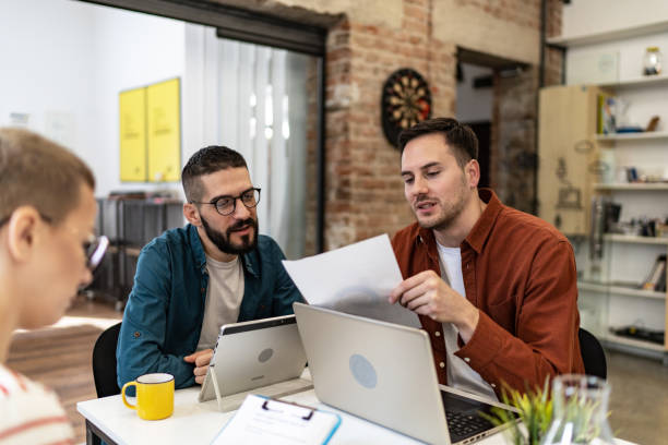 istock Young people working on a project in the modern office 2076198575