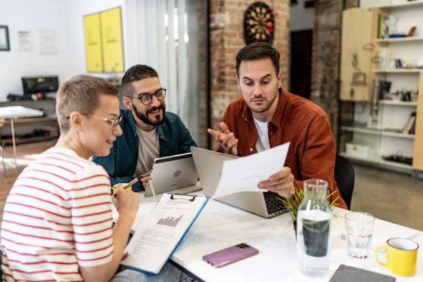 istock Young people working on a project in the modern office 2076199093