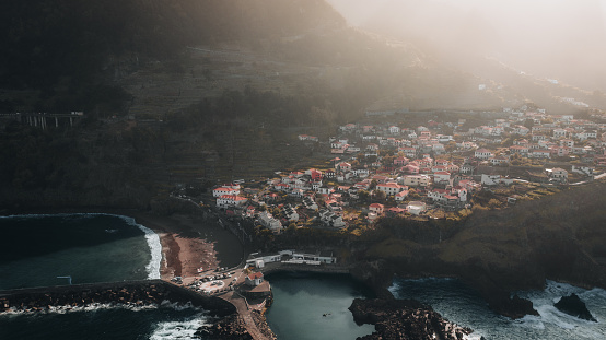 The picturesque village of Seixal is located on the northwest coast of Madeira.