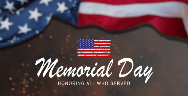 istock Memorial Day background with text Celebrate, Honor, Remember, dark blue background with stars, stripes, the United States flag, Memorial Day vector illustration. 2076227758
