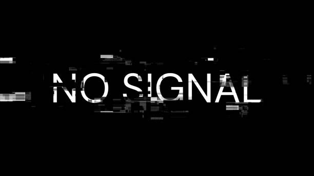 istock 3D rendering no signal text with screen effects of technological glitches 2076250314
