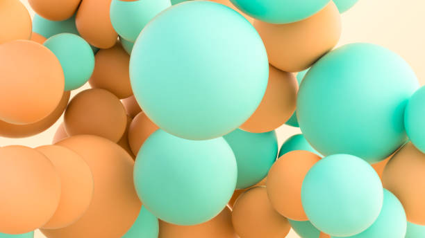 istock 3D Colorful Floating shapes background 2076255058